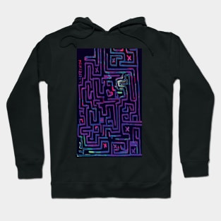 Labyrinth in pink Hoodie